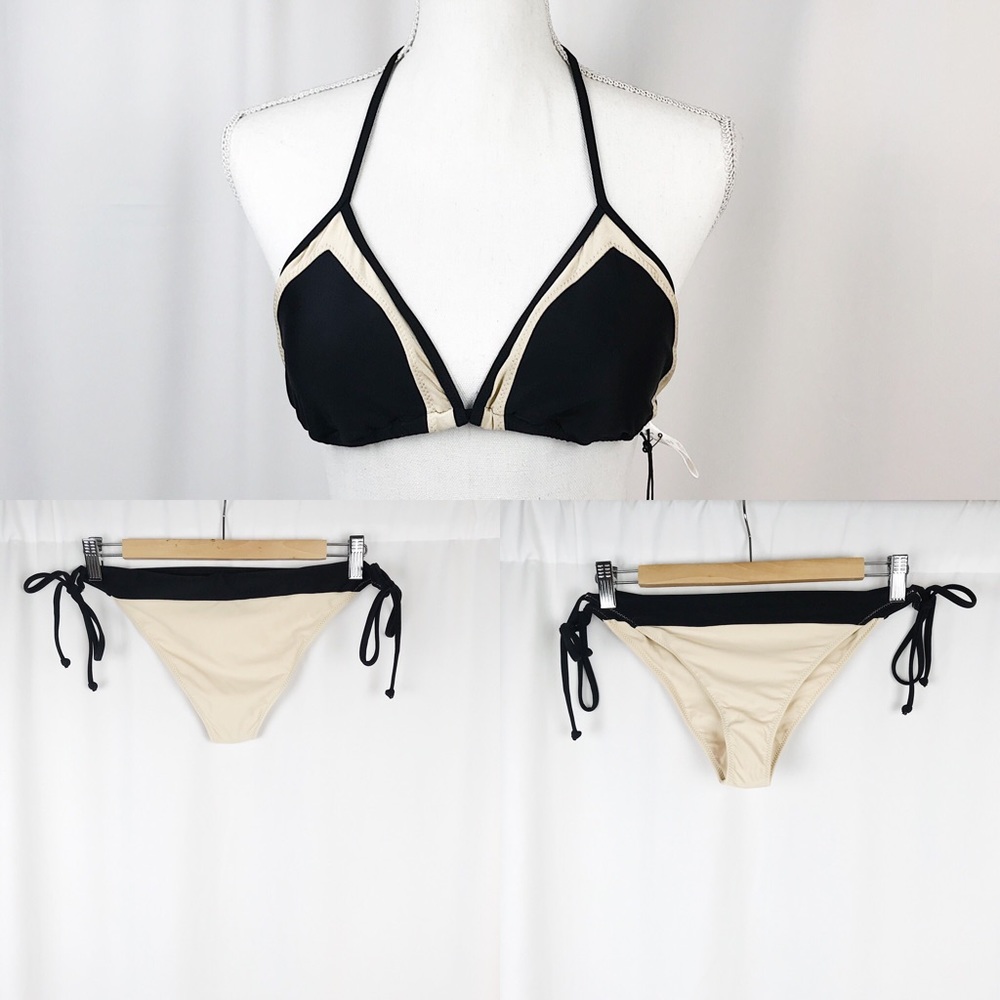 Black & Nude Bikini Set